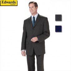Edwards Garment Men's Poly/Wool Pinstripe Suit Coat - Style: 3660
